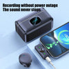 Wireless Lavalier Microphone with Magnetic Clip & Charging Case