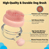 Brosse de bain en silicone pour animaux avec distributeur de savon