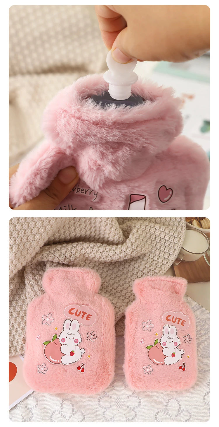 Adorable Plush Hot Water Bottle with Cozy Animal Design