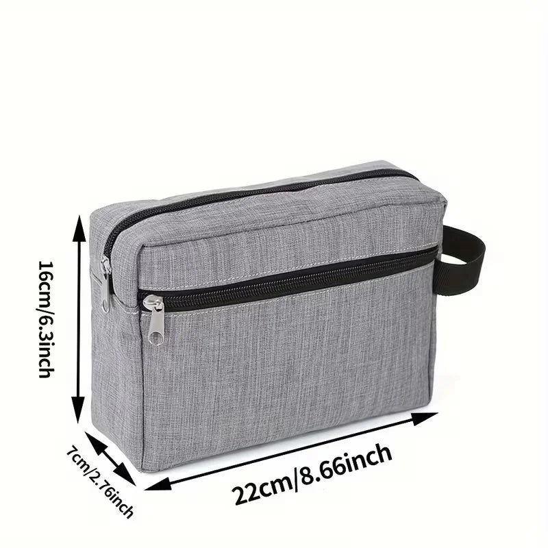 Men's Large-Capacity Travel Toiletry Bag with Hanging Hook