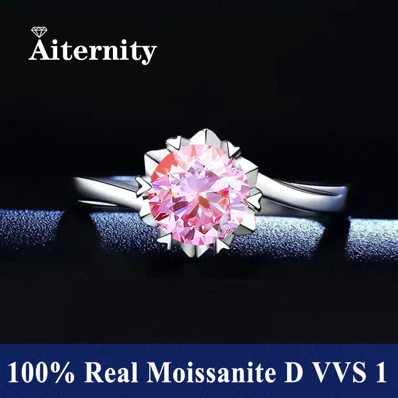 Adjustable Moissanite Ring with Tension Setting