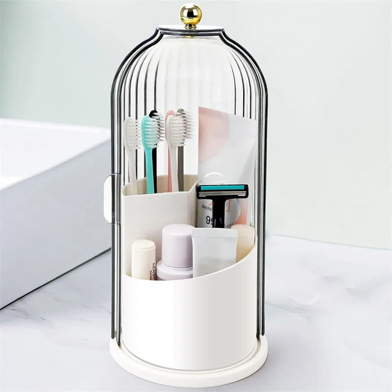 Rotating Toothbrush & Toiletry Organizer