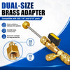 Dual-Size Refrigerant Valve Core Remover & Installer Kit with 10 Spare Cores
