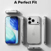 A set of clear silicone shockproof phone cases for iPhone 17 Pro Max and iPhone 17 Air displayed on a white background.