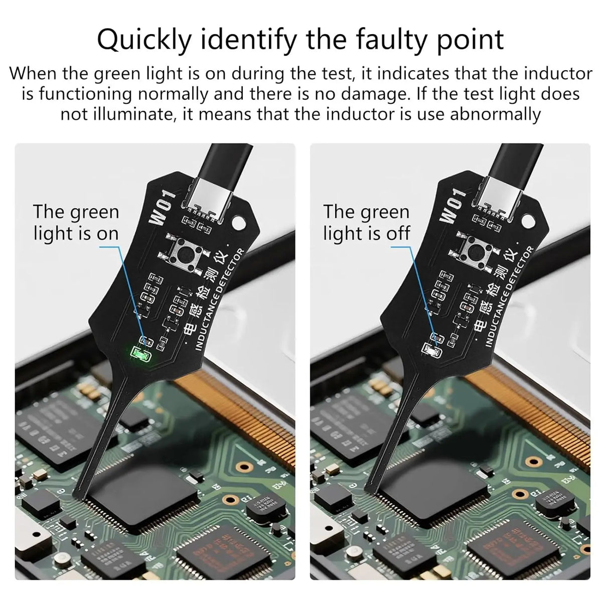 Type-C Inductance Tester for Circuit Board Diagnostics