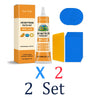 Two sets of Jue Fish air mattress patch kits containing vinyl glue and patches for professional repair.