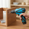 Compact 12V Cordless Electric Drill with Lithium-Ion Battery
