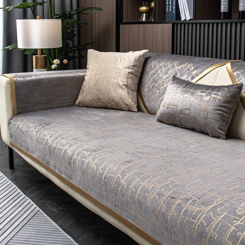 Luxury Anti-Slip Velvet Sofa Cover