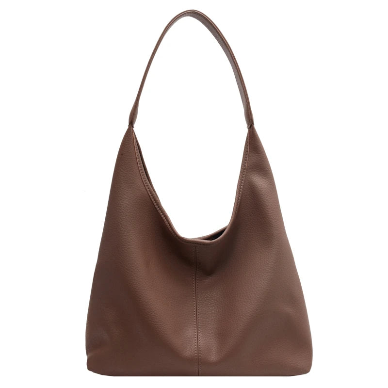 Soft PU Leather 2-in-1 Tote Bag with Detachable Mini Purse