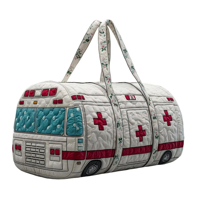 Quilted Cotton Travel Tote with Frog Print