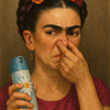 Mona Lisa Funny Bathroom Wall Art Canvas Print