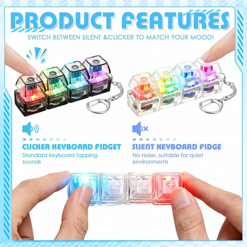 Llavero Teclado LED con Botones Clickables