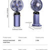 Portable Neck Fan with LED Display and Phone Stand