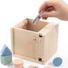Montessori 4-in-1 Wooden Color Sorting & Shape Matching Box for Toddlers