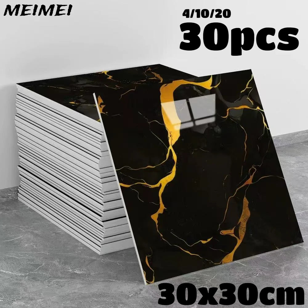 Waterproof Marble Peel and Stick Wall Tiles