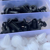 Mixed Size Plastic Retainer Clips for Auto Trim, Bumper, and Door Panels