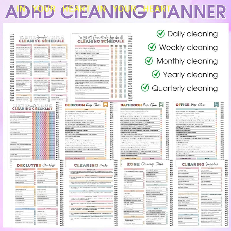 Reusable Cleaning Schedule Planner