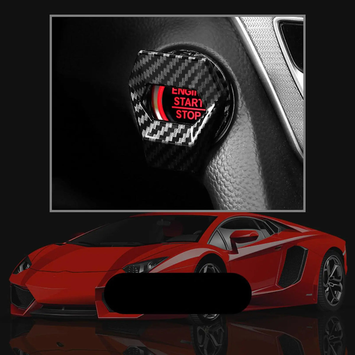 Engine Start Button Cover – Anti-Scratch Decorative Trim