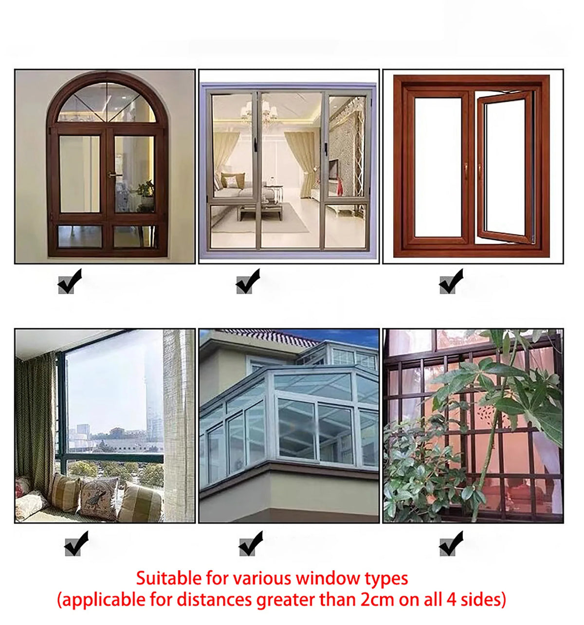 Self-Adhesive Zippered Mosquito Net Window Screen