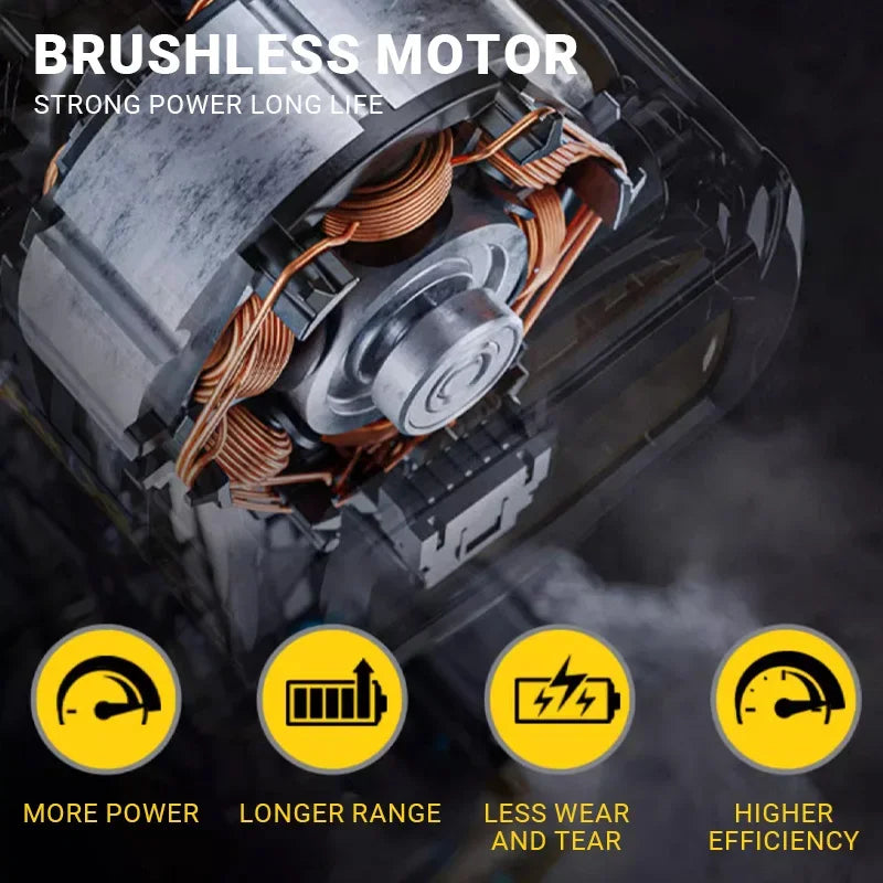 20V Brushless Cordless Impact Wrench with 1/2 Inch Drive