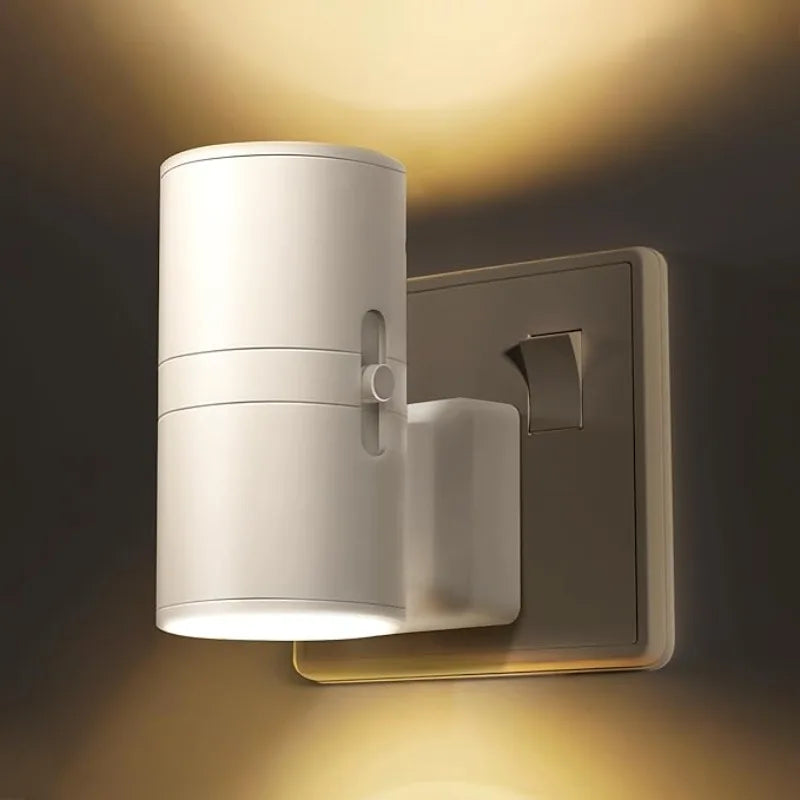 Adjustable LED Night Light with Dusk-to-Dawn Sensor