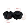 Black universal rubber jack pad designed to protect pinch welds and frame rails on floor jacks.
