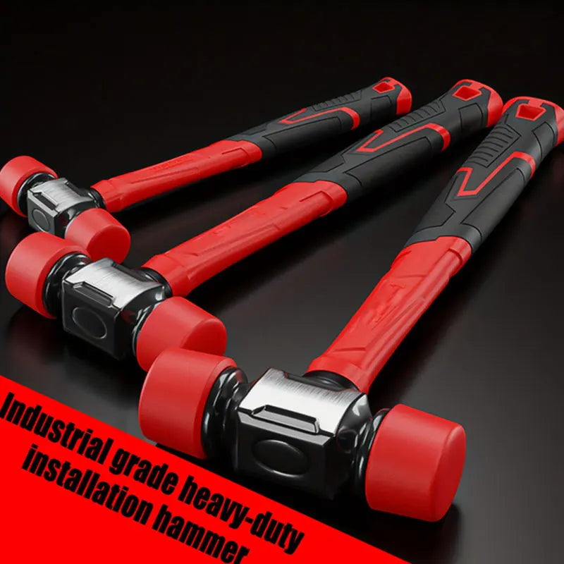 Ergonomic Double-Faced Rubber Mallet with Non-Slip Grip