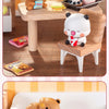 A collection of cute bear and panda figurines from the Yier and Bubu Daily Life V3 Series blind box set.