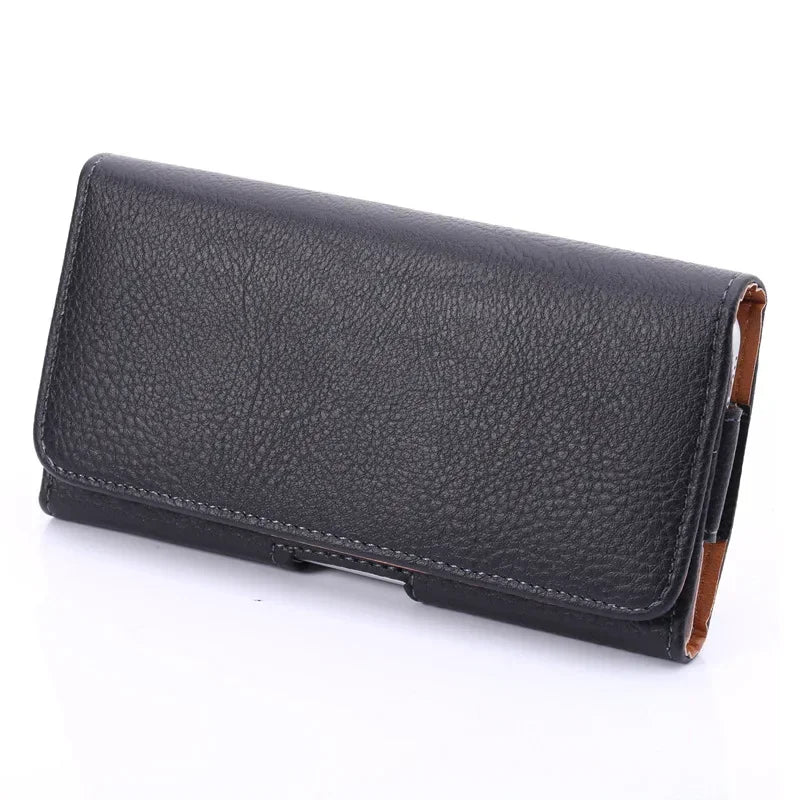 Leather Belt Clip Phone Case with Holster