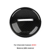 Black carbon fiber interior trim kit for Chevrolet Camaro 2016 and newer vehicles