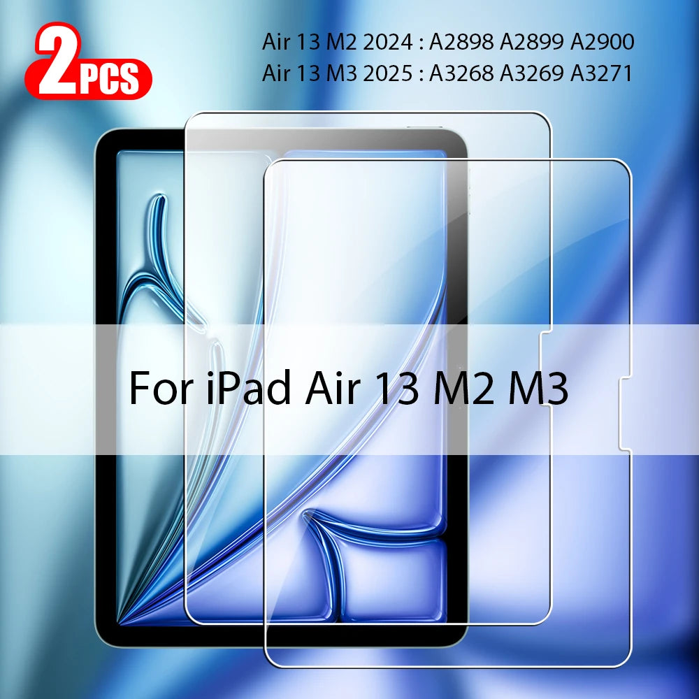 Premium Tempered Glass Screen Protector for iPad (2-Pack)