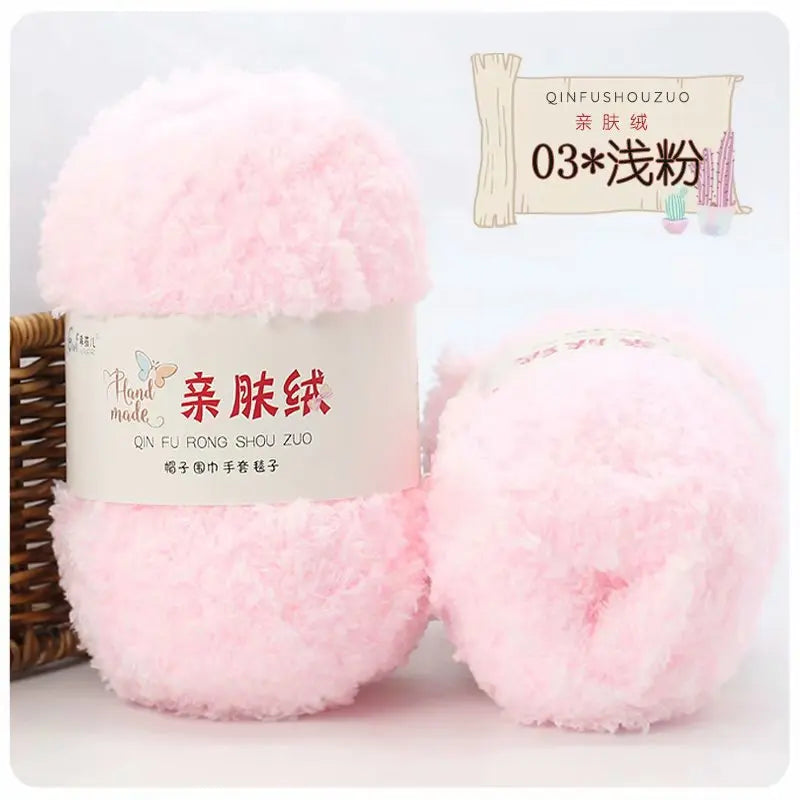 Soft Chenille Yarn for Knitting and Crochet Projects
