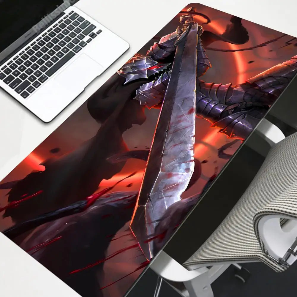Berserk Anime XXL Gaming Mouse Pad with Non-Slip Rubber Base