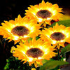 Solar-Powered Sunflower Garden Lights