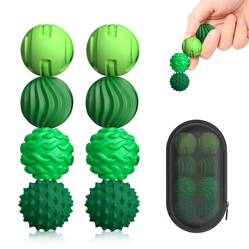 Silicone Magnetic Fidget Balls - 4 Pack