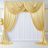 Shimmering Satin Backdrop Curtain Panels