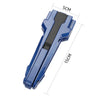 Blue Beyblade Burst BX Series Gyro Launcher Accessory for Kids shown with dimensions.