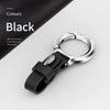 Premium Leather Keychain with Carabiner Clip