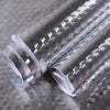 Roll of silver aluminum foil peel-and-stick kitchen backsplash wall sticker with a diamond pattern