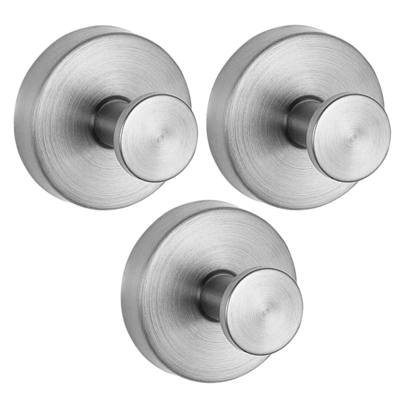 Stainless Steel Suction Cup Hooks - No-Drill Towel Holder