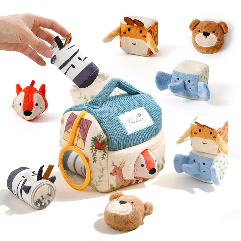 Musical Plush Farm Barn with Touch-Sensitive Animals