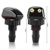 Dual-Outlet Windshield Washer Nozzle Set