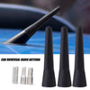 Compact Black Car Radio Antenna with Adapter Screws
