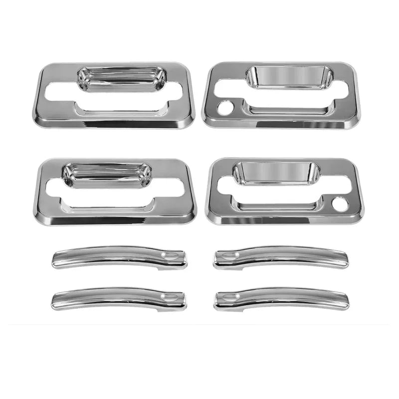 Set of chrome door handle covers for Hummer H2 vehicles