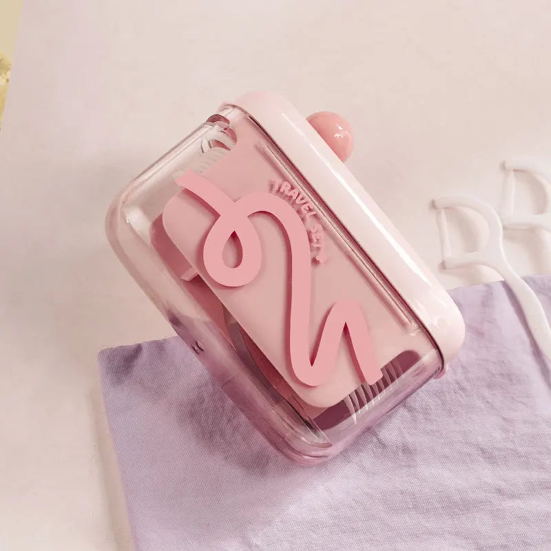 Pop-Up Dental Floss Dispenser with Refillable Storage Case