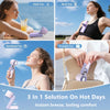 Tri-Fold Portable Cooling Fan with Digital Display