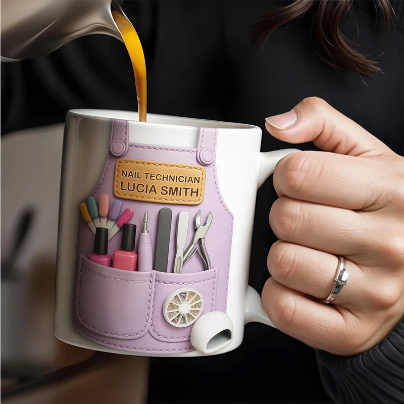 Personalized Nail Technician Coffee Mug
