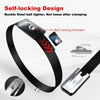 A black buckle steel ball tighter with a self-locking design shown in various angles.