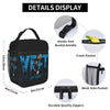 Vintage Wrestling Print Insulated Lunch Tote Bag