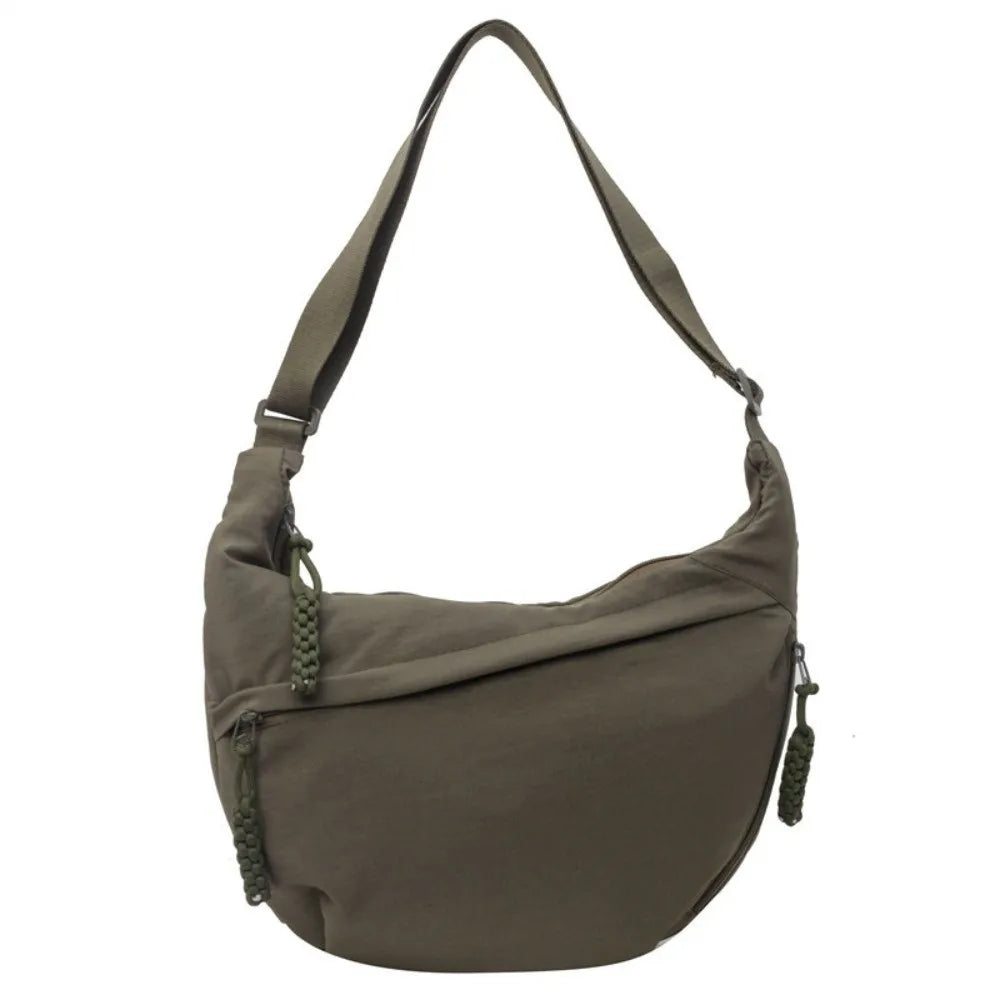 Lightweight Canvas Crossbody Bag with Adjustable Strap